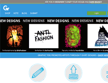 Tablet Screenshot of graphictide.com
